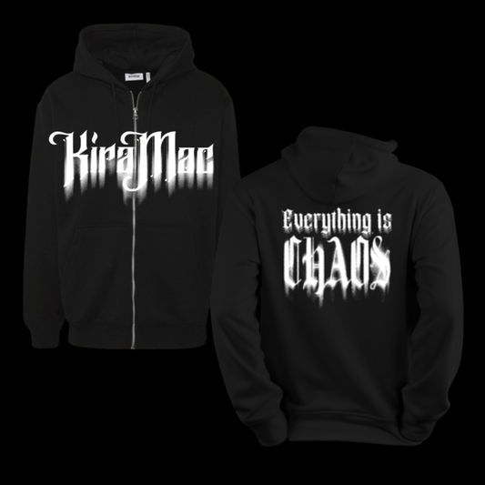 Everything is chaos zip hoodie